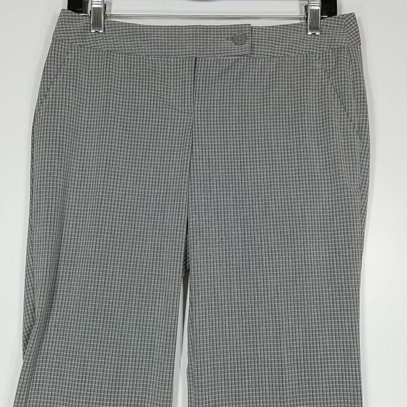 Body by Victoria Pants Women's Size 4 The Kate Fit Tall Grey Black White Plaid - Picture 2 of 8